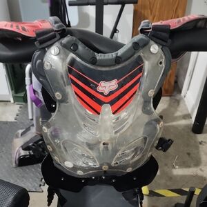 Fox Kids Chest Protector - Red and Black